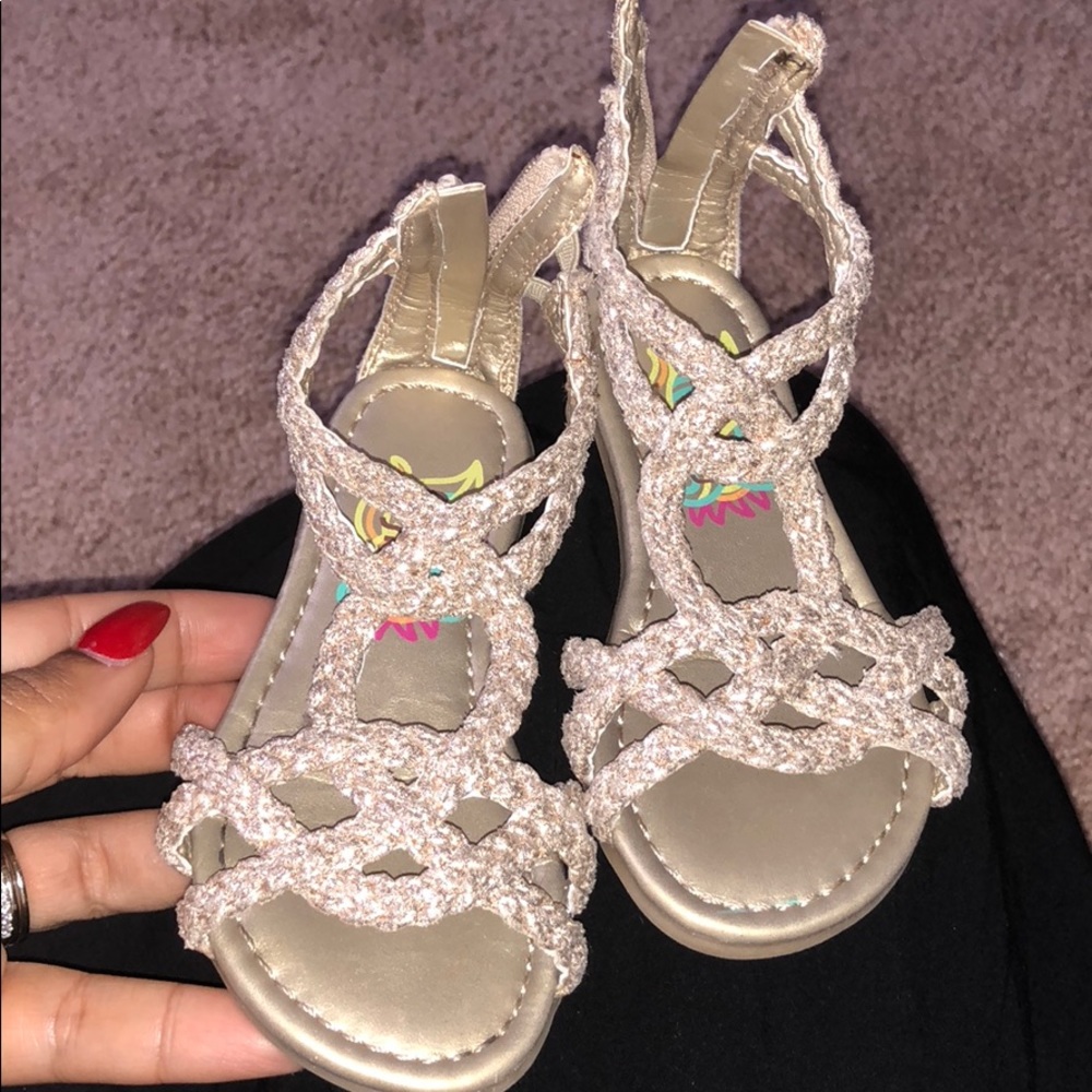 Gold sandals